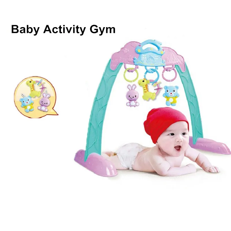 Baby Activity Gym Frame With Rattles Mobiles Teethers Newborns Infant