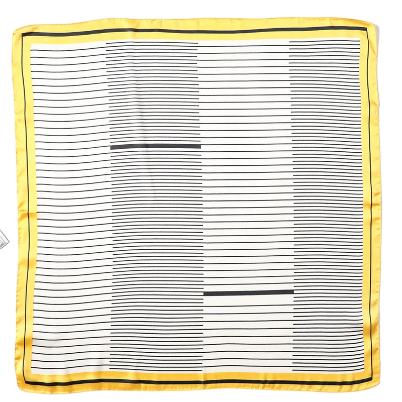 

Women's Square Silk Scarf Print Summer Shawls and Wraps Female Small Office Scarf Ladies Foulard Headband Handkerchief 70*70CM