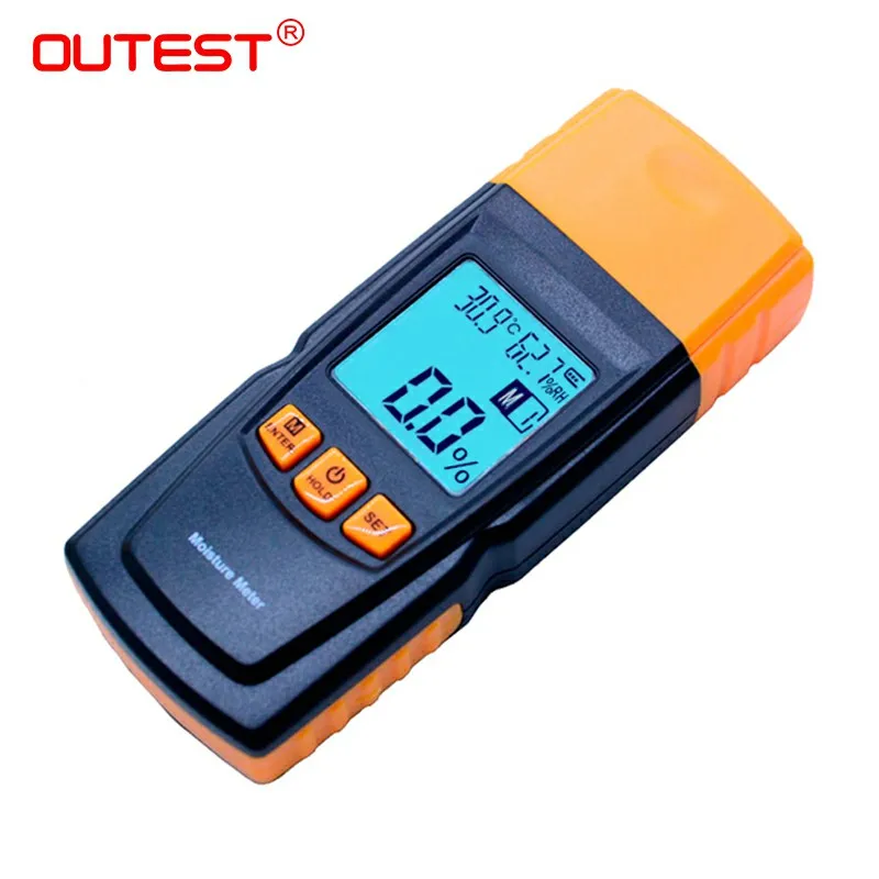 Beste GM610 Digitale LCD Display Hout Vochtmeter Gauge Vochtigheid Tester Timber Vochtige Detector Hygrometer