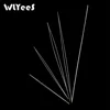 WLYeeS 5Pcs Central Opening Curved Beading Needles Stainless Steel Tools Pins for bead Threading String Cord Easy Jewelry Making ► Photo 2/4