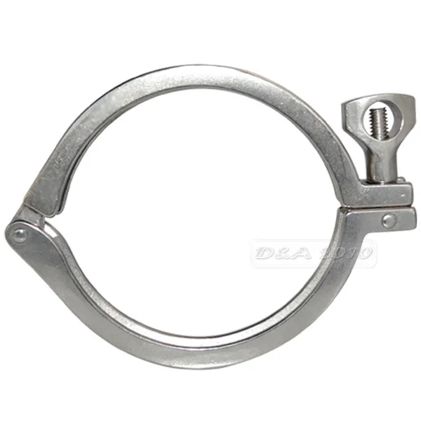 MEGAIRON 4 Stainless Steel SUS316 Sanitary Pipe Clamp Single Pin Tri Clamps Clover for 115mm OD Ferrule MEGAIRON 4 Stainless Steel SUS316 Sanitary Pipe Clamp Single Pin Tri Clamps Clover for 115mm OD Ferrule