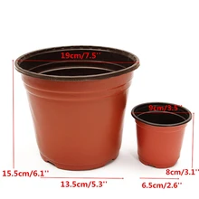 Pot de pépinière en plastique, Pot de fleurs de bureau, plantes en Pot de semis, Pots de plantation, outil domestique contient 2 tailles 50 pièces/lot