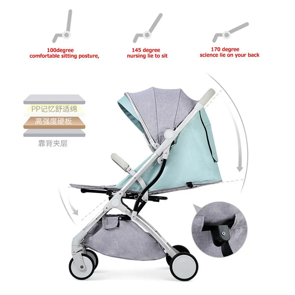 Kidlove Portable Mini Folding Umbrella Shape Outdoor Lying Sitting Stroller for Kids Baby Infant