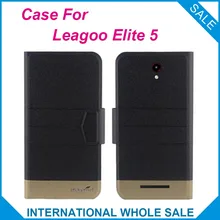 Горячее предложение! Распродажа! Elite 5 Leagoo чехол, 5 цветов, Модный деловой ультратонкий кожаный эксклюзивный чехол с магнитной застежкой для Leagoo Elite 5