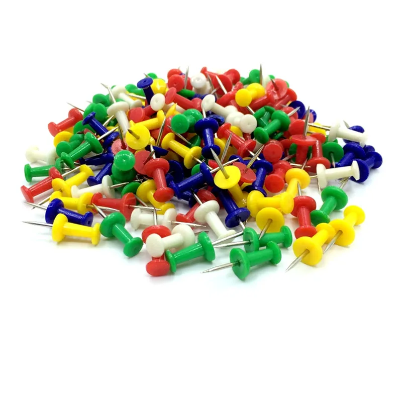 300pcs Colorful Tacks nails Push Pin for map art Picture Hangers photo