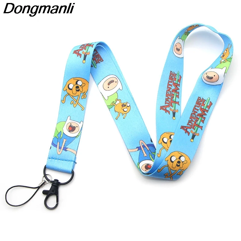 P2851 Dongmanli Adventure Time Lanyard значок ID Lanyards/Мобильный телефон Веревка/ключ Lanyard шейный ремешок ожерелье