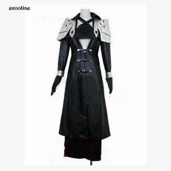 Free Anime Final Fantasy Sephiroth Leather Coat Cosplay