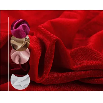 23Colors Stretch Velvet Fabric Velour Spandex Cloth for Dress Curtain Dolls Sewing Knitted Fabrics Silk Feeling Pleuche Fabric