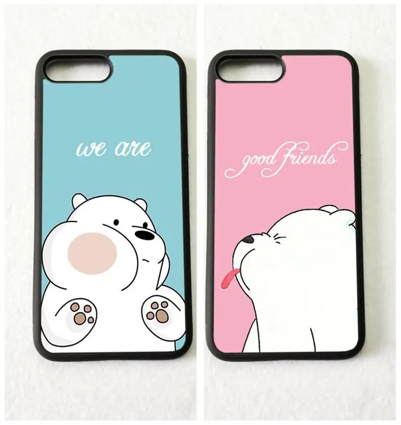 BFF we are best friends forever silicone softe edge cellphone cases for