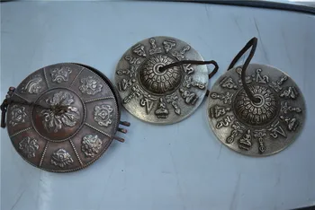 

Antique old Chinese Tibet Buddhism drives the Devil Instrument copper gum-gum,Carving pattern,Big model, Free Shipping