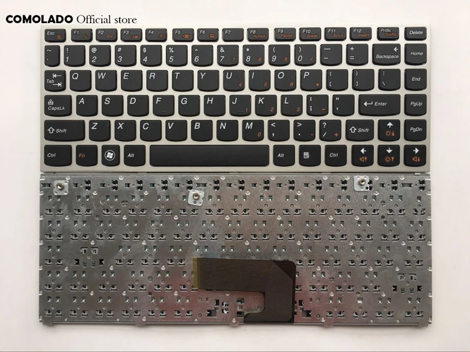 Английская клавиатура для Lenovo ideapad U460 U460A с серебристой рамкой Клавиатура