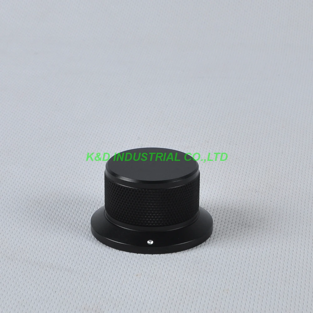 

1pc 44x34x25mm Black Aluminum Vintage Control Knurled knob fr Guitar Amplifier Parts