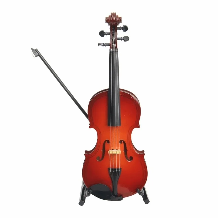 Mini Violin Wool Violin Model Home Decoration Birthday Gift