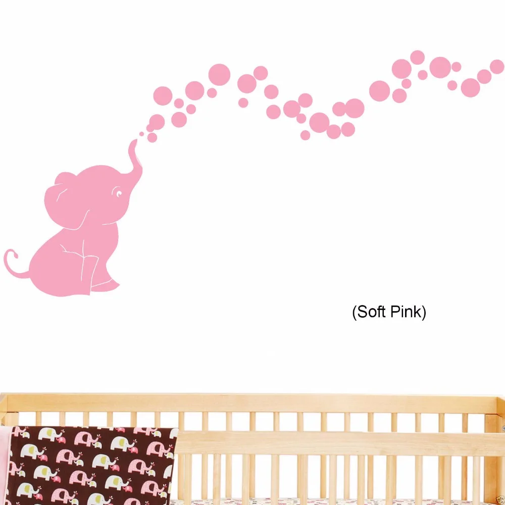 Aliexpress Elephant Ing Bubbles Baby Wall Decal Aliexpress Elephant Ing Bubbles Baby Wall Decal Vinyl Nursery Room Decor Size 60cmx127cm From Reliable Decoration Suppliers