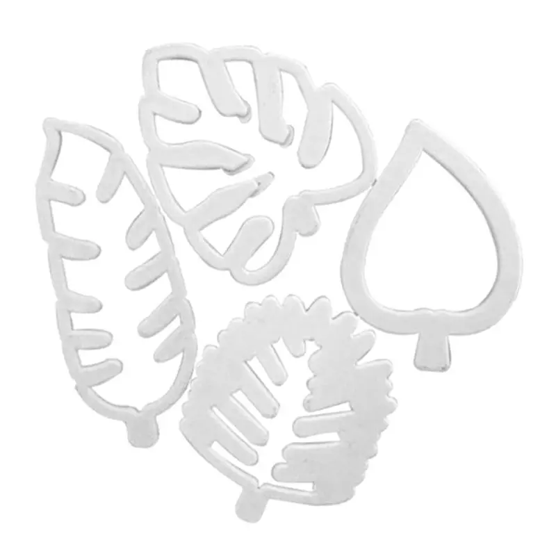 

Tropical Leaf Shaped Plastic Press Mold Baking Fondant Cookies Cake Decoration Mould Bakeware Supplies Tools