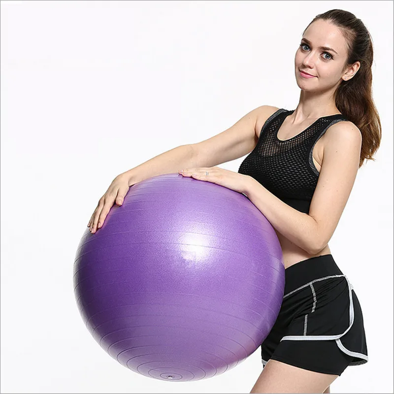 55 см Фитнес Пластик йога мяч гимнастический массаж баланс фитбол упражнения пилатес нетоксичные Home Бодибилдинг качество взрывозащищенные