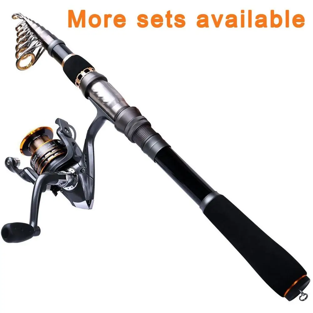 Plusinno Telescopic Fishing Rod Retractable Fishing Pole Rod