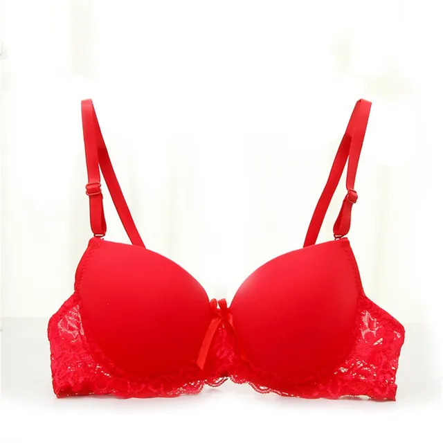 women girl seamless 3 4 cup push up bra adjustable support bra size 75b bra size