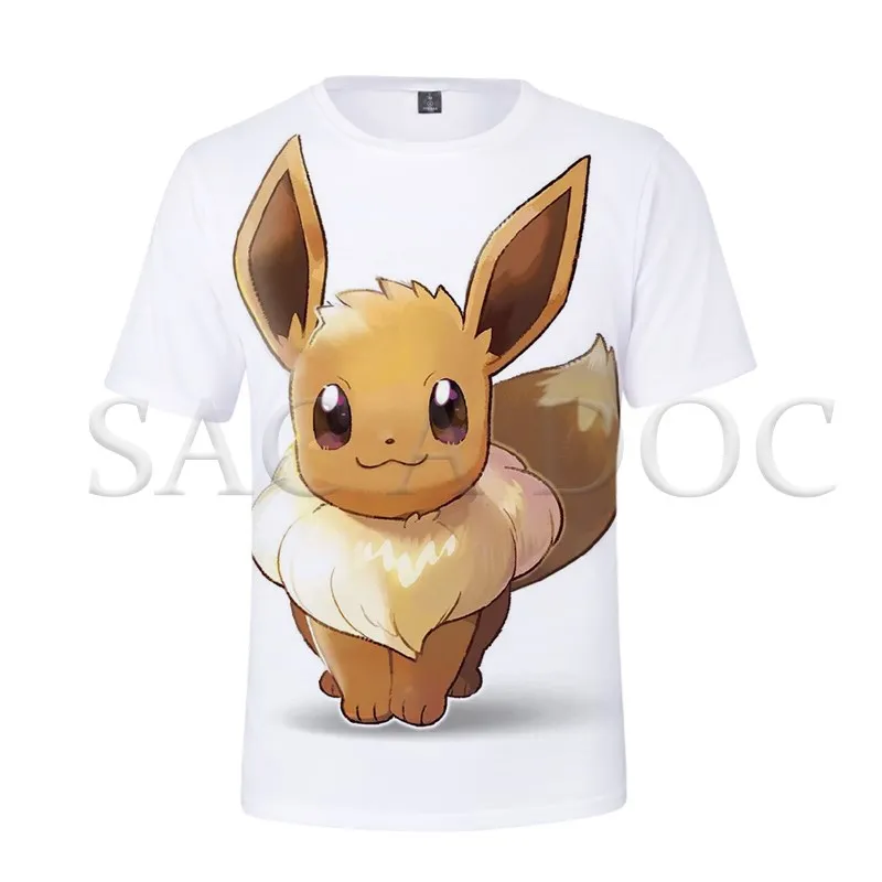 

Pokemon Eevee Wartortle 3D Print T Shirt for Teenage Boys Girls Streetwear Tee Tops Summer Short Sleeve T Shirts