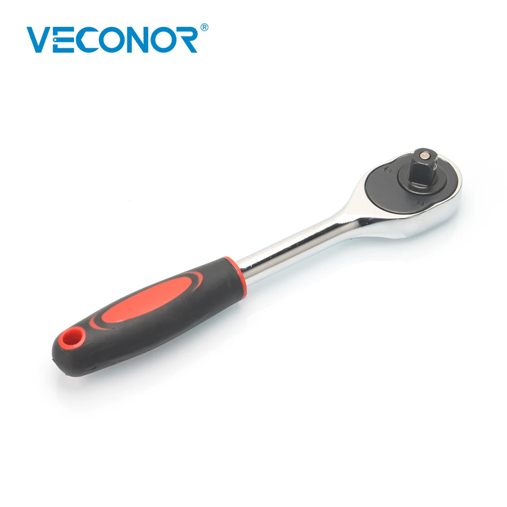 Veconor 1/2" Socket Wrench 24 Teeth Ratcheting Spanner Chrome Vanadium Hand Toolsin Wrench from