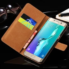 FLOVEME Luxury Genuine Leather Case For Samsung Galaxy S7 S6 Edge S6 Edge Plus Case Fashion