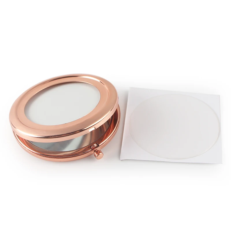 Hollow rose gold compact mirror (9)