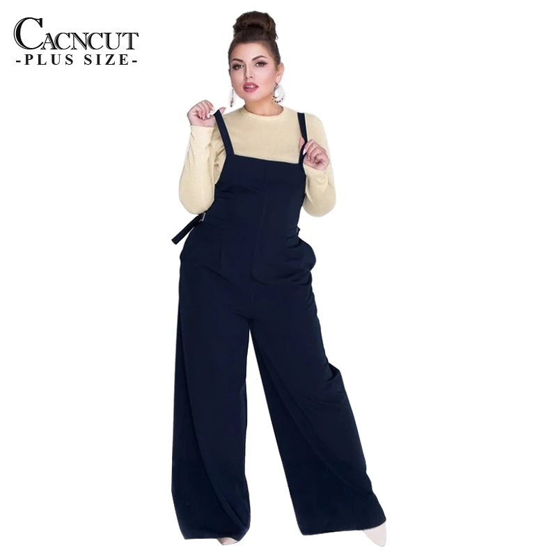 Женский весенний комбинезон CACNCUT 2019 5XL 6XL сексуальный брюки большого размера