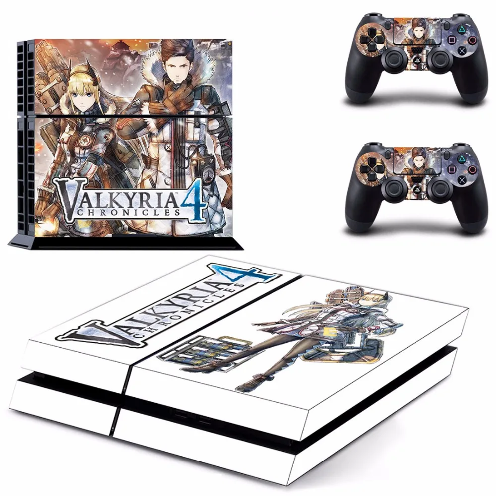 Игра Valkyria Chronicles 4 PS4 кожи Стикеры наклейка для sony Игровые приставки 4 консоли и 2 контроллеры PS4 скины Стикеры винил