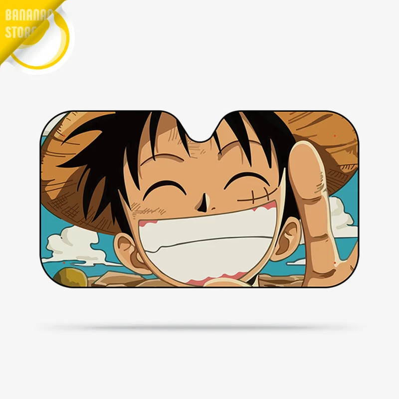 XHDDI Parabrisas del coche de dibujos animados animado Luffy Superman sombrilla del coche delantero Protector solar Aislamiento t/érmico Parasol del coche Parasol Ventana bloque del coche Protecci/ón ef
