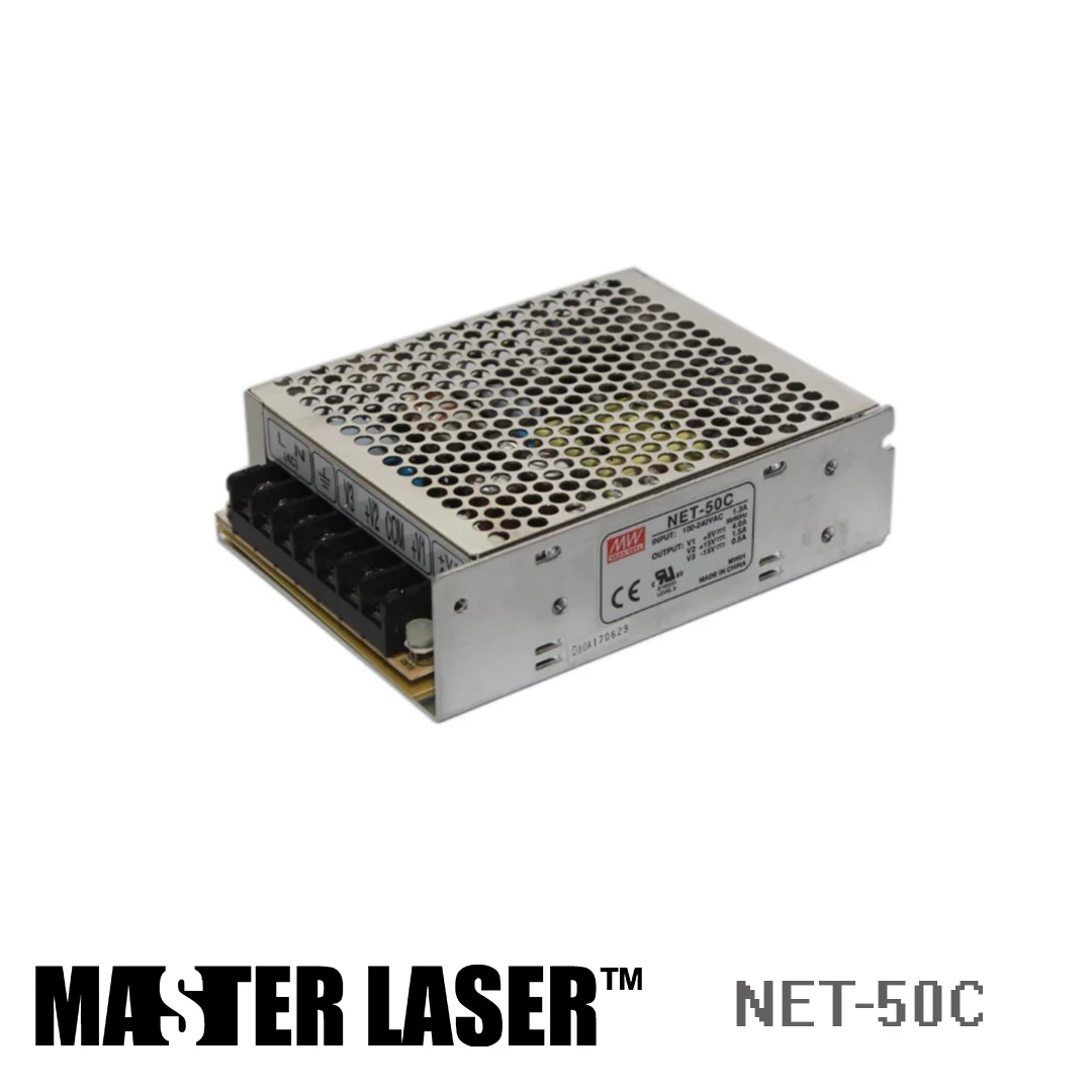 

Laser Cutting Marking Engraving Machine DIY Parts MeanWell MW NET-50C 50W Power Supply Switching Switch Power Supply