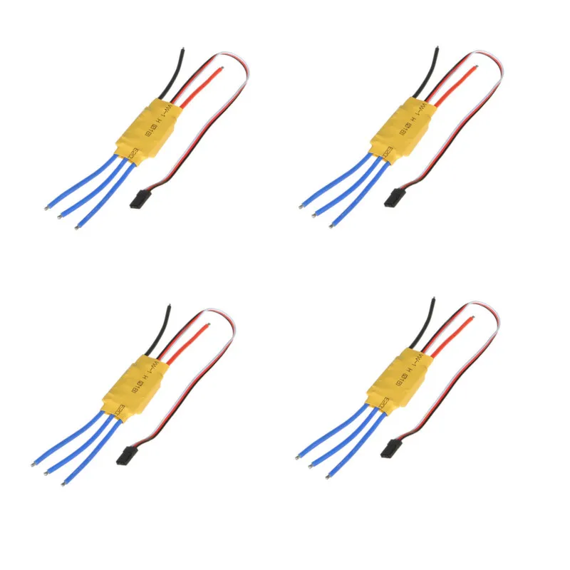 

4PCS XXD HW20A 20A HW30A 30A HW40A 40A Brushless Motor ESC For RC Airplane Quadcopter Drone Model