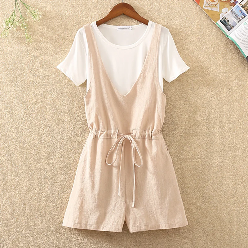 2019 Summer Women Pink Sling Lace Playsuits Female Solid High Waist Jumpsuit Korean Plain Thin Wide Leg Shorts Two-piece Suit 2019 Summer Women Pink Sling Lace Playsuits Female Solid High Waist Jumpsuit Korean Plain Thin Wide Leg Shorts Two-piece Suit