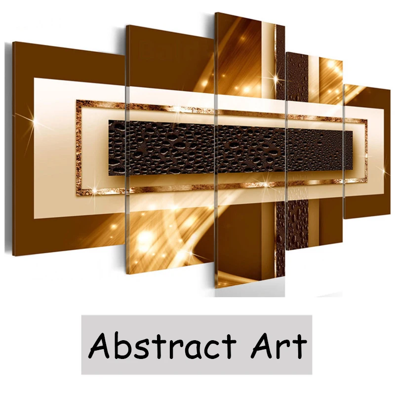 5 шт. прямоугольные настенные художественные принты современные абстрактные картины на холсте плакаты и принты модульные картины для гостиной домашний декор