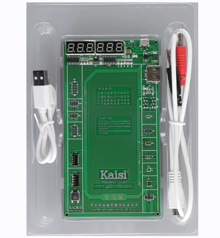 Kaisi k-9208 заряда батареи зарядки fpc доска с кабель micro usb для iphone 7 p 6s 6sp 6 P 5 5S 5c 4S 4 и samsung