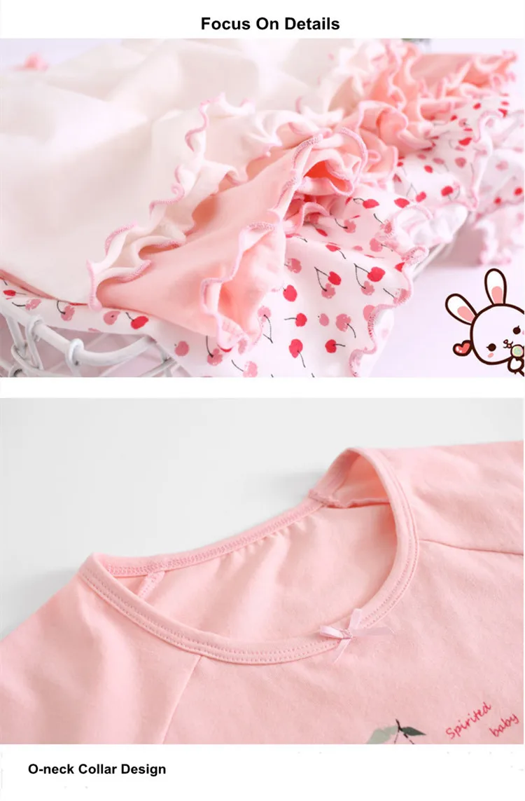 Princess nightgowns for girls cotton nightdress girls sleepwear loose dress 06