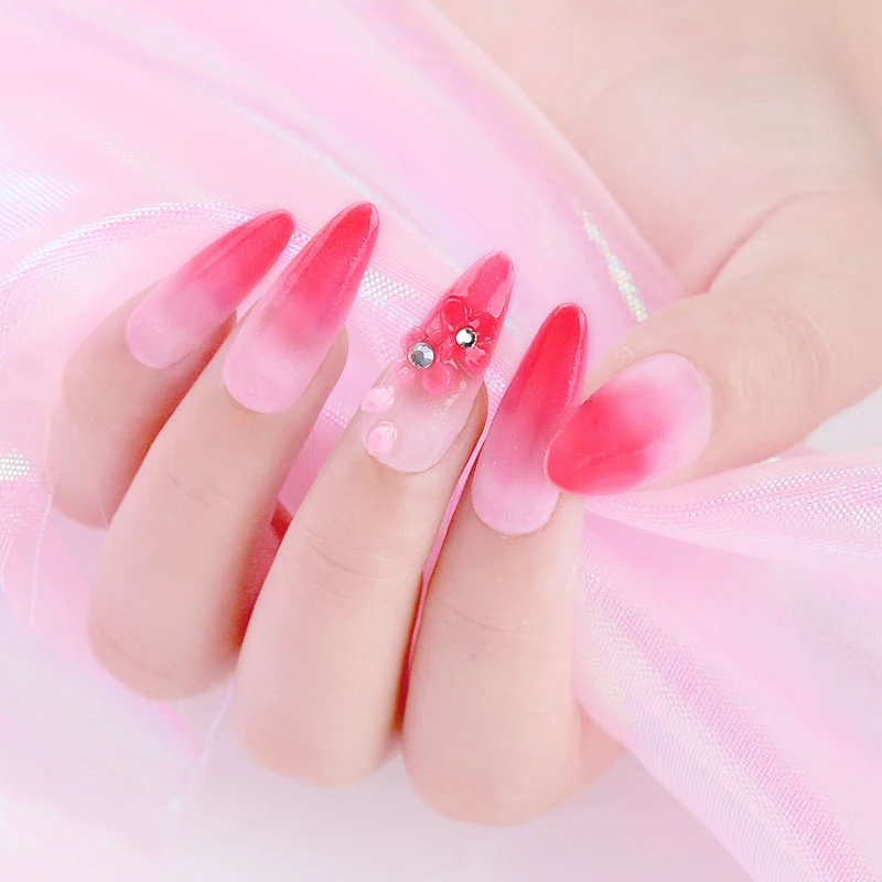 Красивые погружные порошки для ногтей Базовое покрытие градиентные украшения для ногтей естественного цвета