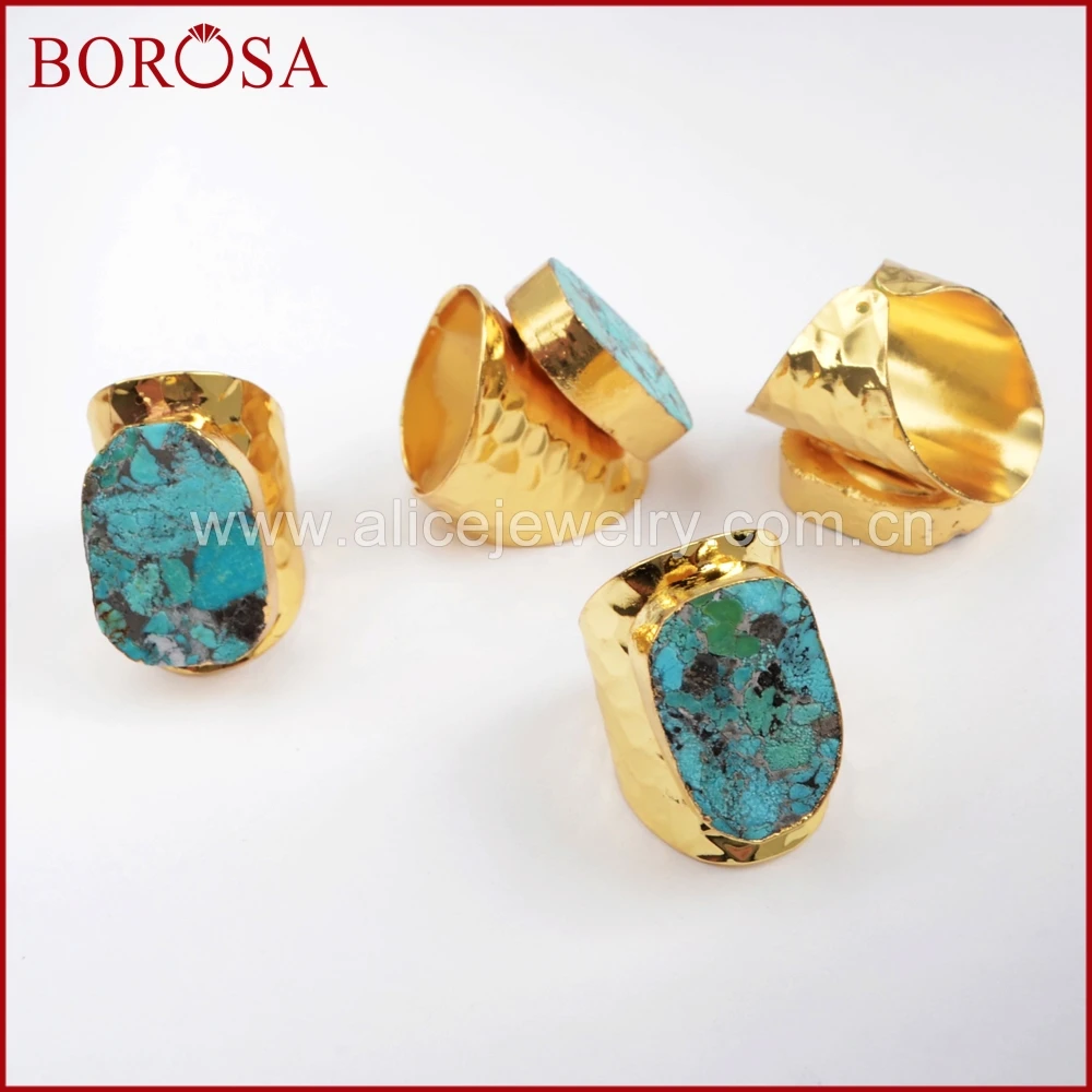 BOROSA 5/10 шт. золотого цвета натуральная медь женское ювелирное изделие Новое