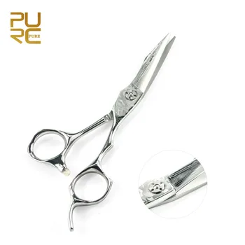 

PURC 6.0 inch Hair Cut Scissors 440c Right-handed Styling Tools Professional barber scissors with leather bag for Salon Cut