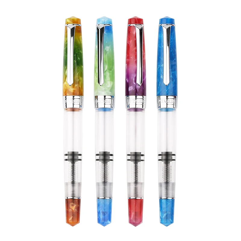 Moonman Penbbs поршневая перьевая ручка 309 вместительный прозрачный акриловый тонкий