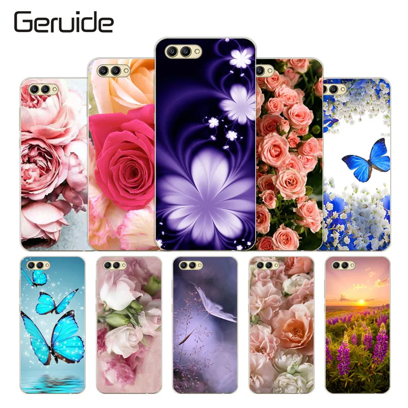 

Honor 10 Case Cover 3D Flowers Painted Cases for Huawei Honor 10 Soft Silicone TPU back Cover for huawei honor 10 Fundas Capa