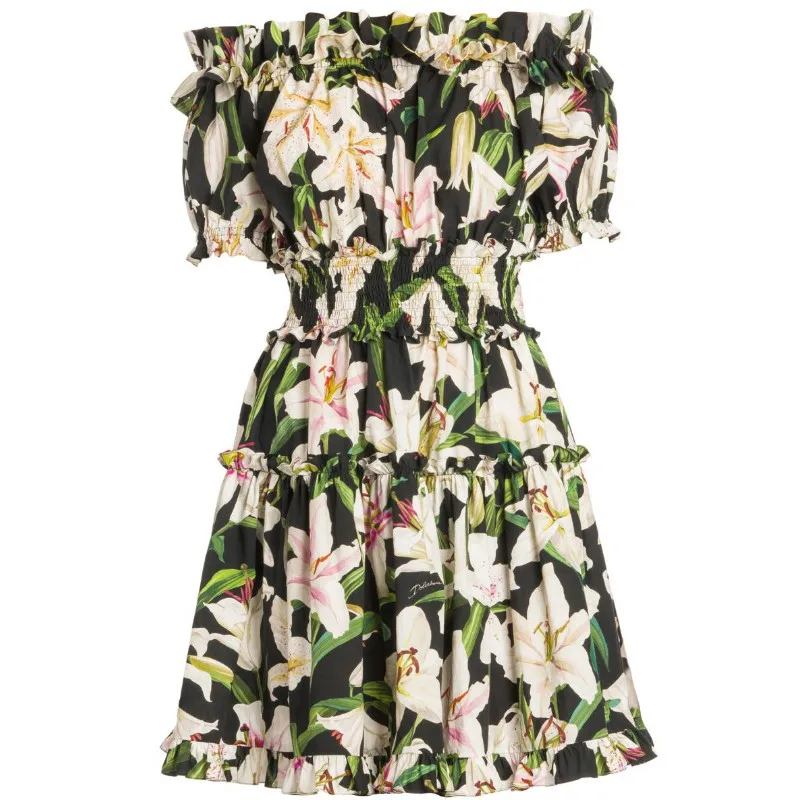 Женское платье 2019 облегающее с воротником лодочкой и эластичной талией пляжное