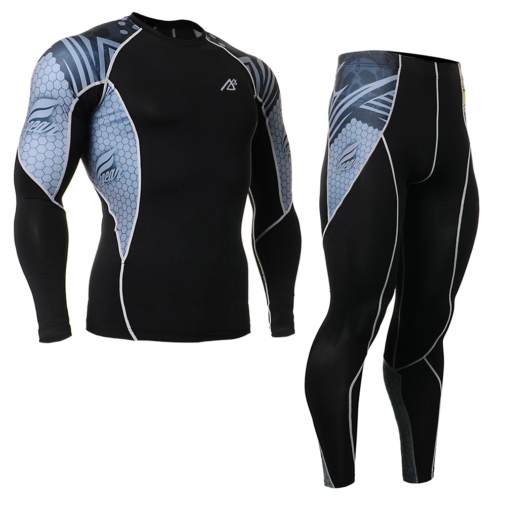 Sport Athletic Mens Suits Fitness Running Base Layer