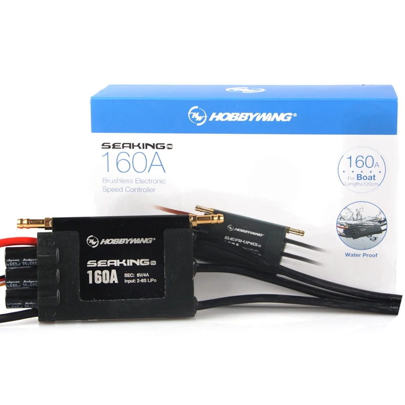 Hobbywing Seaking Pro Bootsregler 160A BEC 4A 2 6s BL Мотор ESC HV для RC R/c гоночная лодка|motor esc|bl motoresc motor |