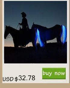 New Outdoor Sports Horse Riding Tail Trappings Equestrian LED Flashing Light Bar Harness With USB Charge Riding Decorations