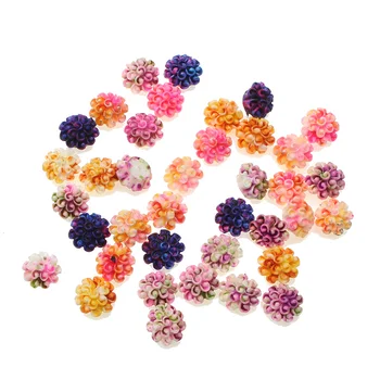 

100Pcs 9mm Resin Flowers Decorations Crafts Flatback Cabochon Embellishments For Scrapbooking Diy Accessories