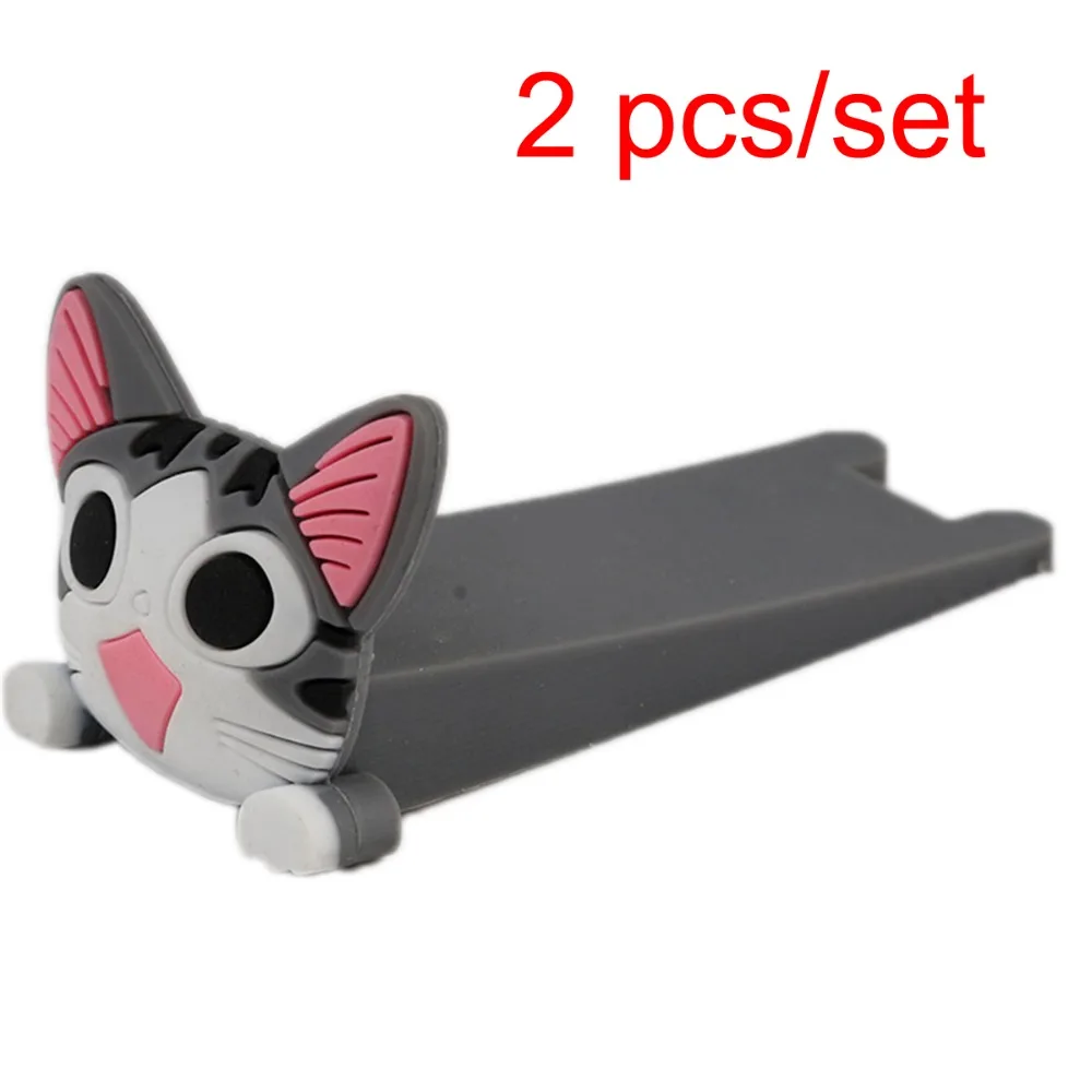 

2 pcs/set Baby Satefy Door Stopper Finger Protection Corner Guards Cartoon Children Holder Silicone Mouse Shape Door Stoppers