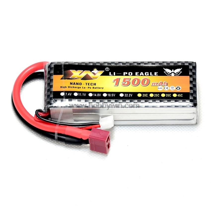 11 1 V/3S 1500mAh 30C литий полимерный аккумулятор T образный разъем для вертолета FPV дрона