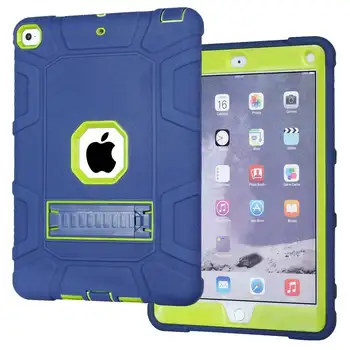

Kids Safe Silicon Protective Back Case for New iPad 9.7 inch 2017 Shockproof Stand Back Cover Bags Case for Apple iPad 9.7" 2018