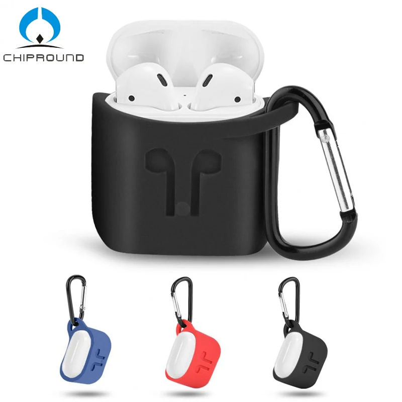 Carrying Bag for Apple AirPods Silicone Protective Case With Anti lost