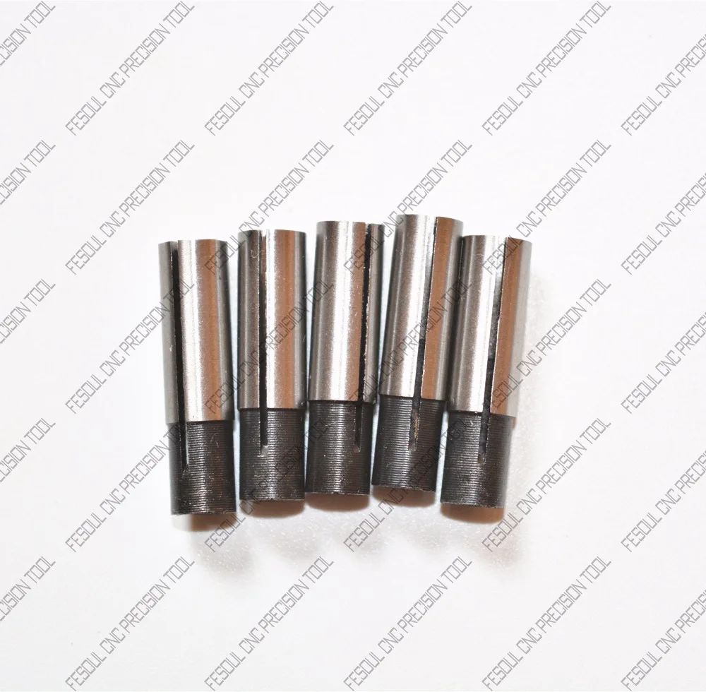 

6.35mm-4mm,5pcs,Freeshipping CNC Machine Milling Cutter Adaptor,Solid carbide End Mill,woodworking Router Bit conversion sleeve